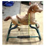 Flexible flyer/kids jumping toy horse