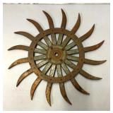 Message metal lawn art