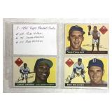3-1955 Topps Baseball Cards