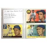 3- 1955 Topps Baseball Cards