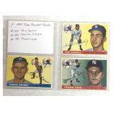 3- 1955 Topps Baseball Cards