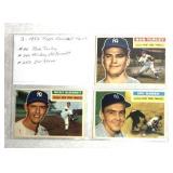 3- 1956 Topps Baseball Cards