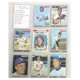 8- 1970 Topps Baseball Cards