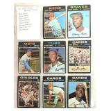 8-1971 Topps Baseball Cards