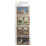 4-1955 Bowman Baseball cards