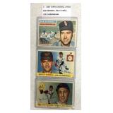 3-1955 Topps Baseball Cards