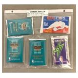 5- Packs1991-1998-1991-92 Basketball Cards