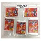 5-unopened packs 1990 NFL Pro Set Football Cards