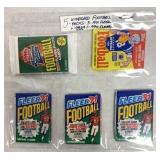 5-packs 1989 Topps-1990-91 Fleer Football Cards