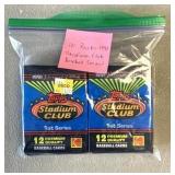 10 packs of 1991 stadium club baseball series 1