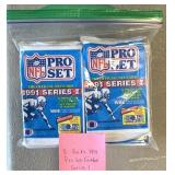 8 Pack 1991 Pro Set Football Series 1