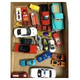 Toy cars and trucks