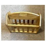 Wooden magazine rack