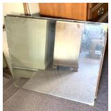 (2) 36" w by 31" h wall mirrors