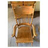 Large wooden rocker