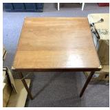 Vintage wooden folding/card table