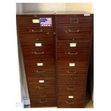 (2) 6 drawer heavy duty filling cabinets