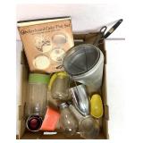 Measuring cup servers cake pan