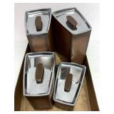 Retro kitchen canisters