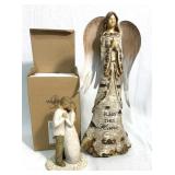 Angel and willow tree cake topper