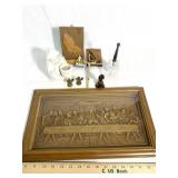Last supper print and other religious decor