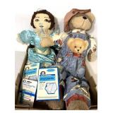 Vintage Teddy bear/doll/diaper pins/vinyl pants