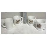 Pheasant themed cups