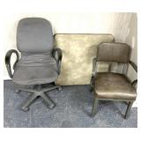 Card table/office chair/cushion chair