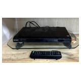Sony dvd player with glass shelf holder