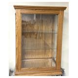 Small wooden glass display stand 21.5' x 32ï¿½