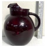Anchor Hocking royal ruby red pitcher