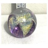 Glass eye studio paper weight