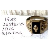 1938 Jostens 10k ring sterling