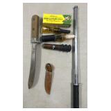 Little pecker/vintage game calls/hunting knife