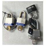 5 master padlocks