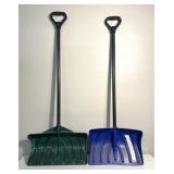 2 snow shovels