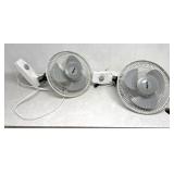 2 mounted fans