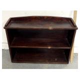 32 inch wide wooden shelf three tiered
