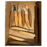 Variety of carving knives