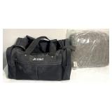 Wool blanket & duffel bag