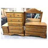 3 pcs. bedroom, dresser set