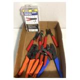 Solderless terminal-wiring tools