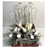 Angel and other holiday decor