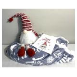 Holiday gnome & blanket