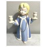 Vintage ceramic Angel figurine candle holder