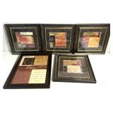 Framed home wall hangings