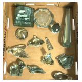 Variety of Teal glass objects