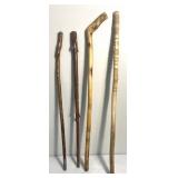 4 Walking sticks