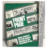 Front page historical book