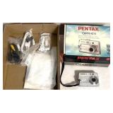 Pentax optio E10 camera & cords